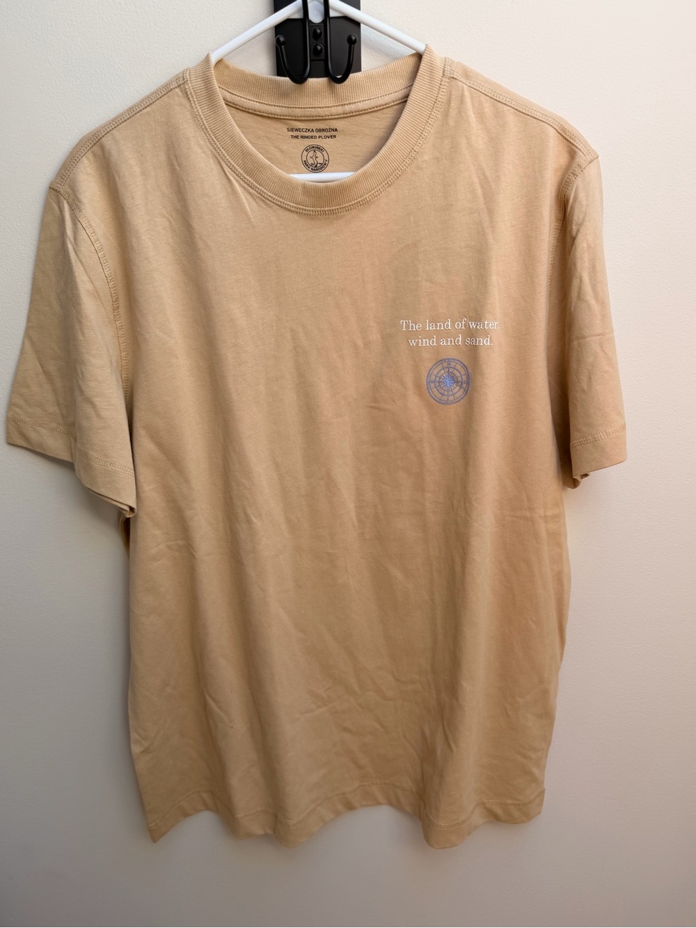 Men's Medicine Slowinski Park Narodowy Ringed Plover Beige T Shirt NWT
